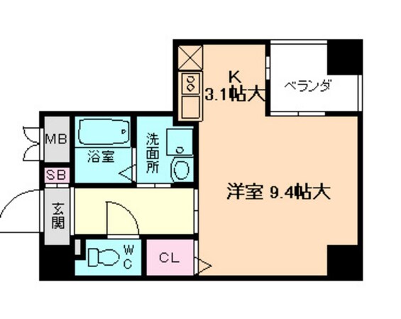 エスタブレ南森町の物件間取画像